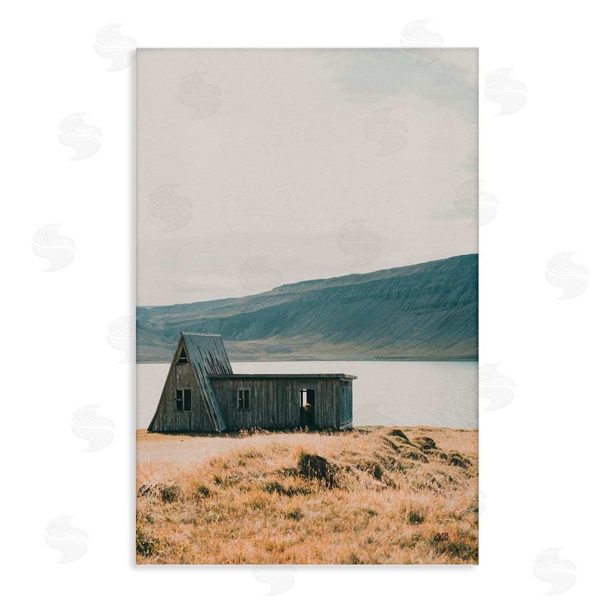 Iceland Shore Cottage Canvas Wall Art, Home Decor by Max Blakesberg Studios