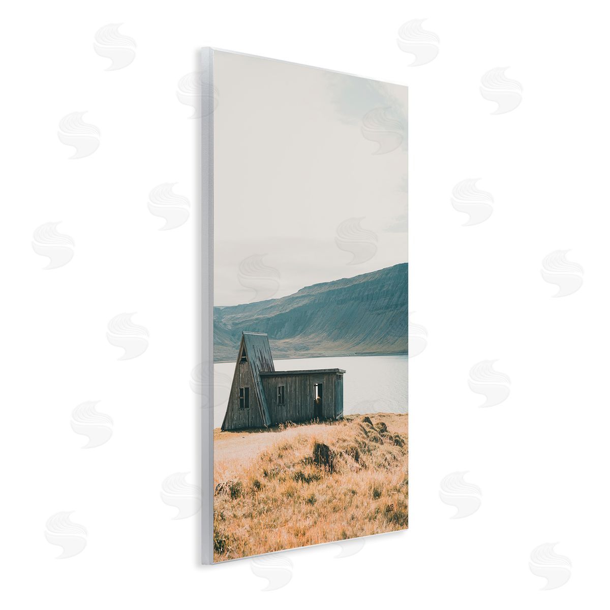 Iceland Shore Cottage Wood Plaque Wall Art, Home Decor by Max Blakesberg Studios