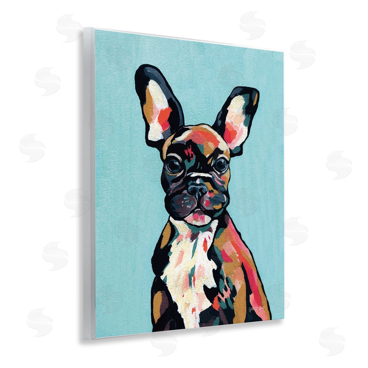 French Bulldog Modern Wood Plaque Wall Art, Home Decor by Yvette St. Amant