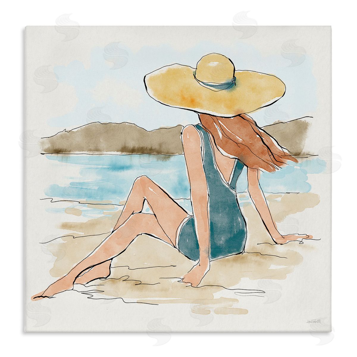 Summer Day Beauty Canvas Wall Art, Home Decor by Anne Tavoletti