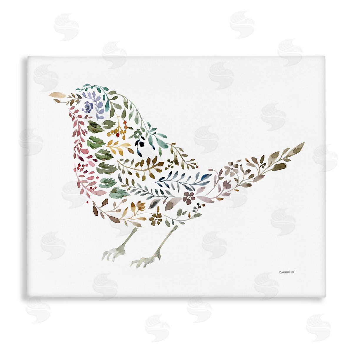Floral Nature Bird Canvas Wall Art, Home Decor by Danhui Nai