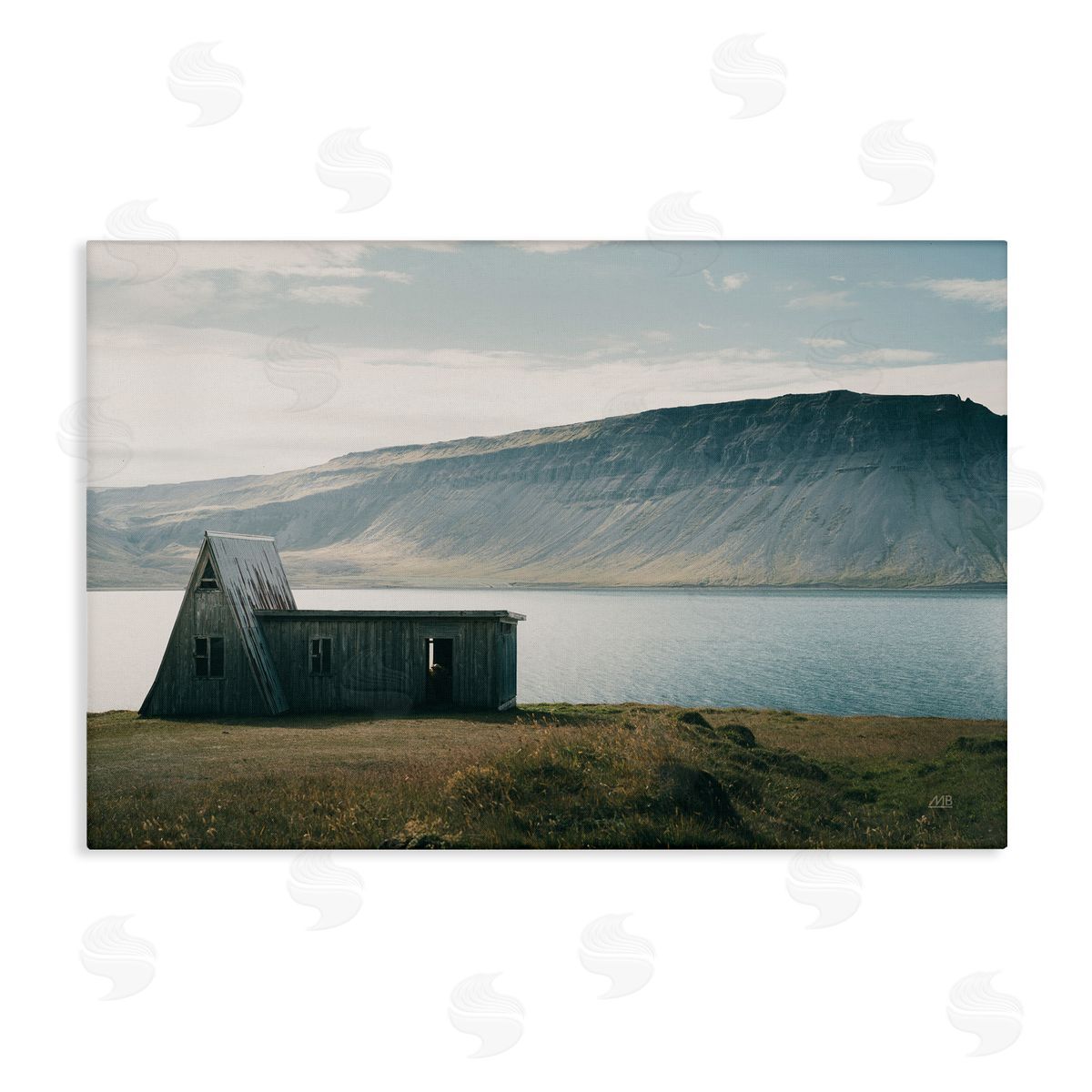 Icelandic Mountain Shore Canvas Wall Art, Home Decor by Max Blakesberg Studios