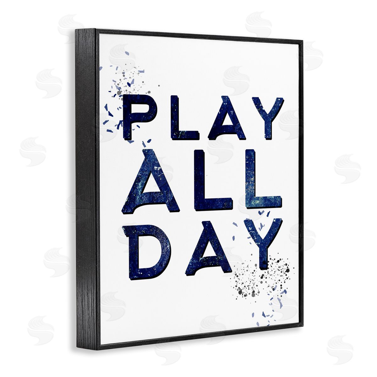 Kim Allen Play All Day Gamer Black Framed Giclee Wall Art Print