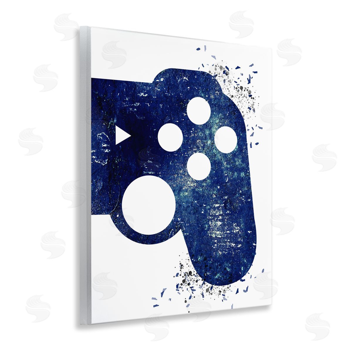 Kim Allen Distressed Detail Gamer Wooden Wall Plaque Art Print