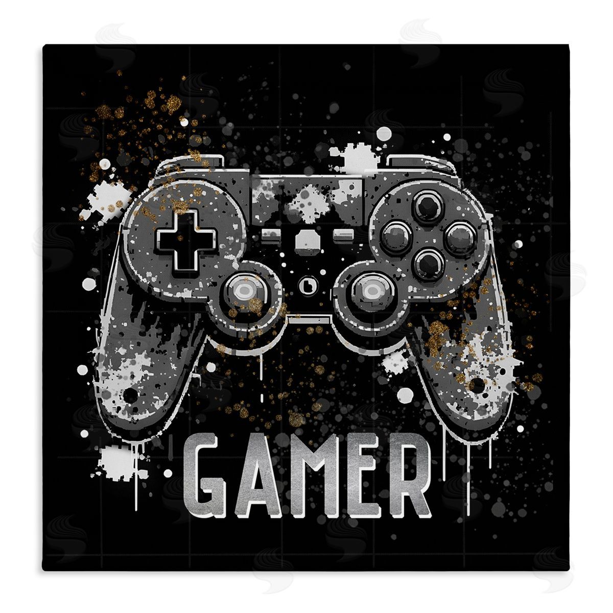 Kim Allen Pixel Style Gamer Canvas Wall Art Print