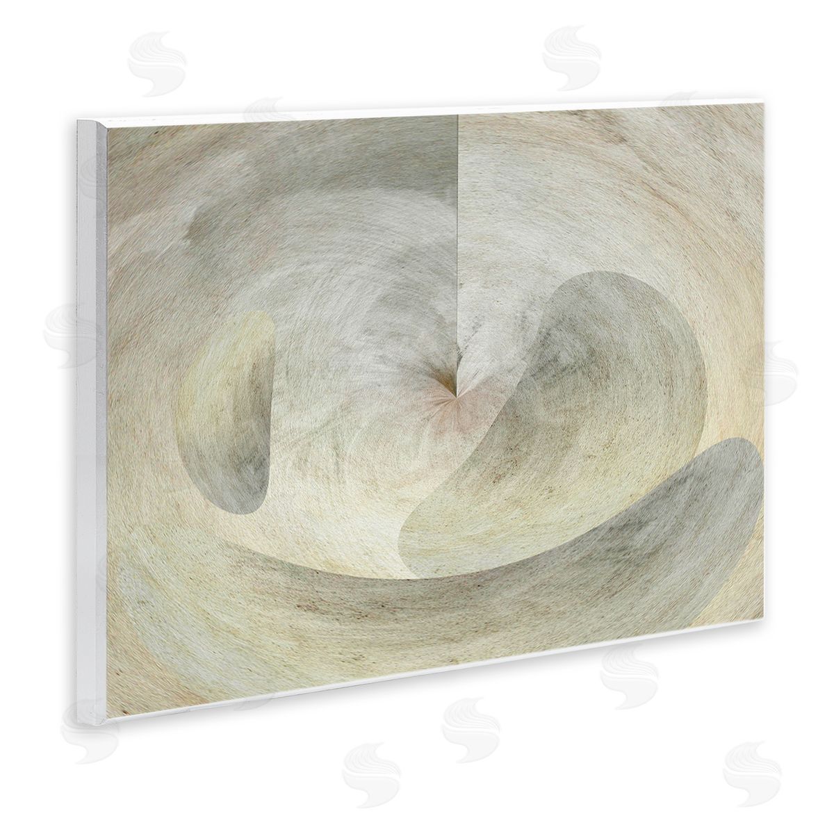 Noah Bay Curving Freeform Abstract Wooden Wall Plaque Art Print