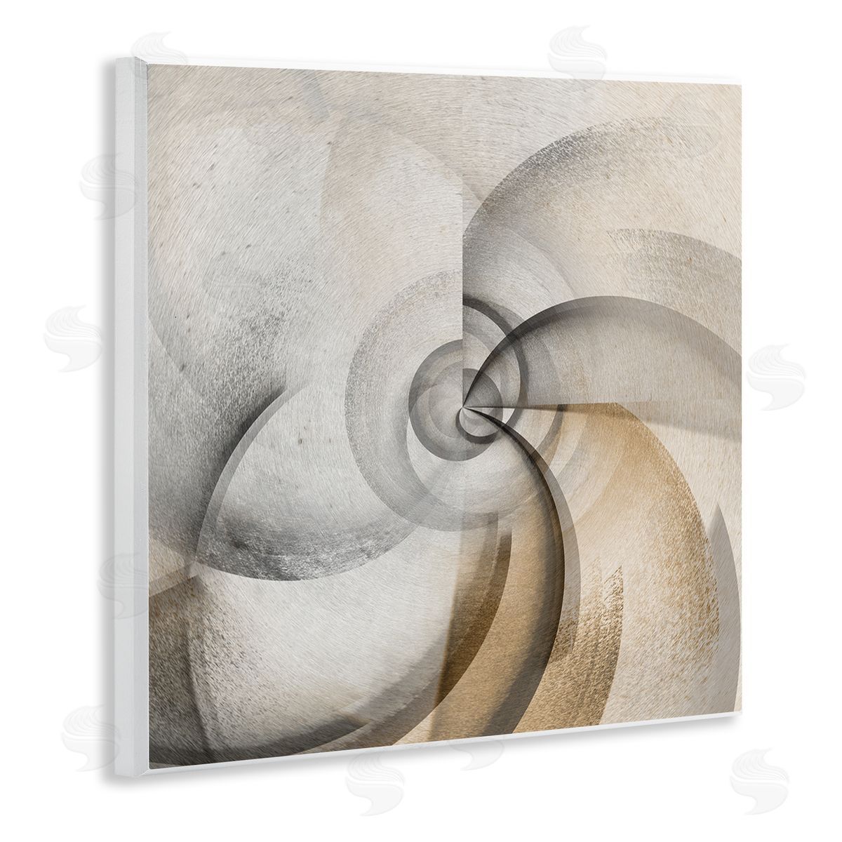 Noah Bay Spinning Vortex Abstract Wooden Wall Plaque Art Print