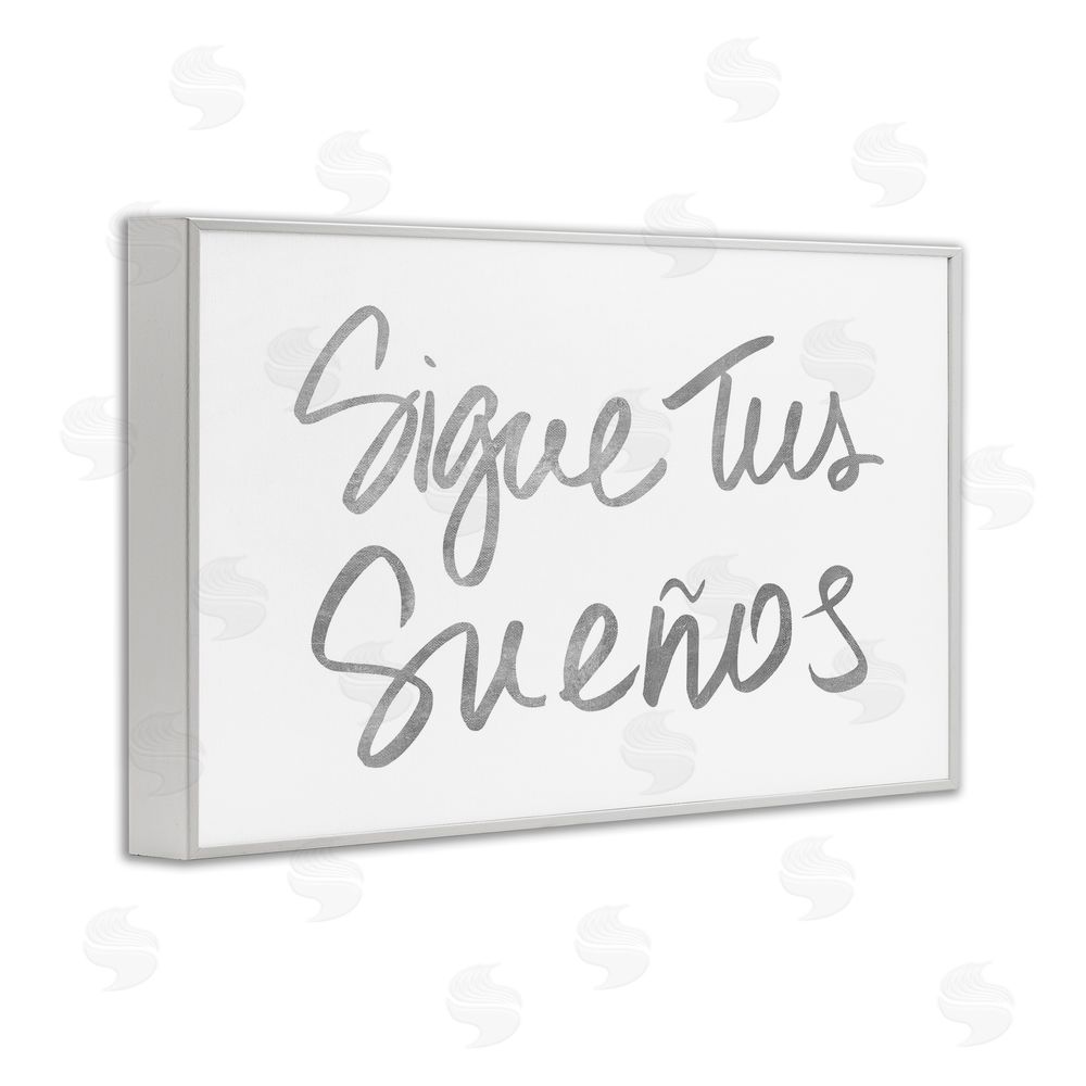 SD Graphics Studio Sigue Tus Sueños Brilla White Framed Giclee Wall Art Print
