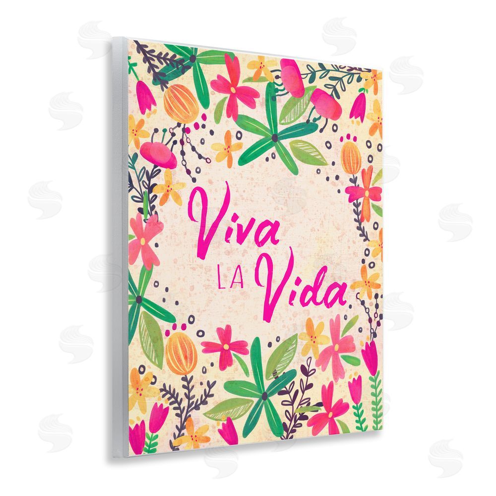Josefina Viva la Vida Flores Tropicales Wooden Wall Plaque Art Print