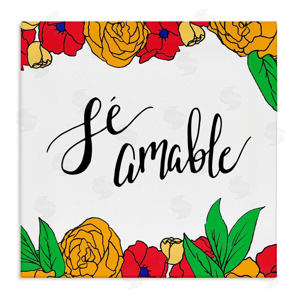 SD Graphics Studio Sé Amable Florales Tropicales Canvas Wall Art Print