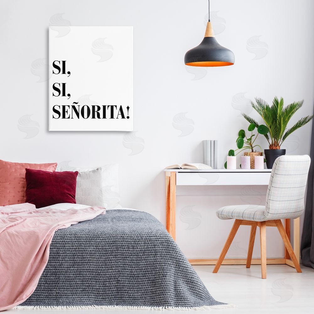 SD Graphics Studio Sí, Sí, Señorita Canvas Wall Art Print in Room