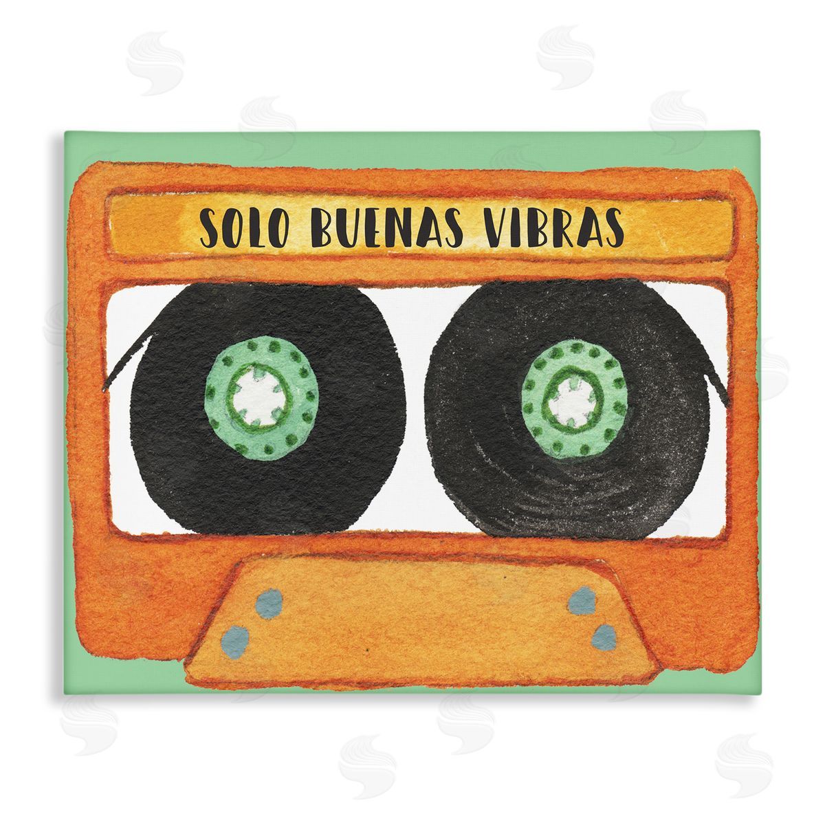 Jennifer Pugh Solo Buenas Vibras Casete Canvas Wall Art Print