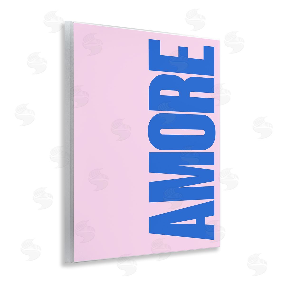 Blue & Pink Amor Wood Plaque Wall Art, Home Decor by House of Lulu