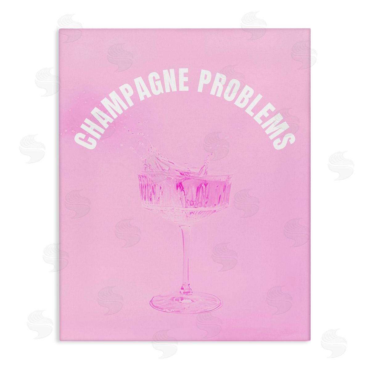 Champagne Problems Pink Canvas Wall Art, Home Decor by House of Lulu