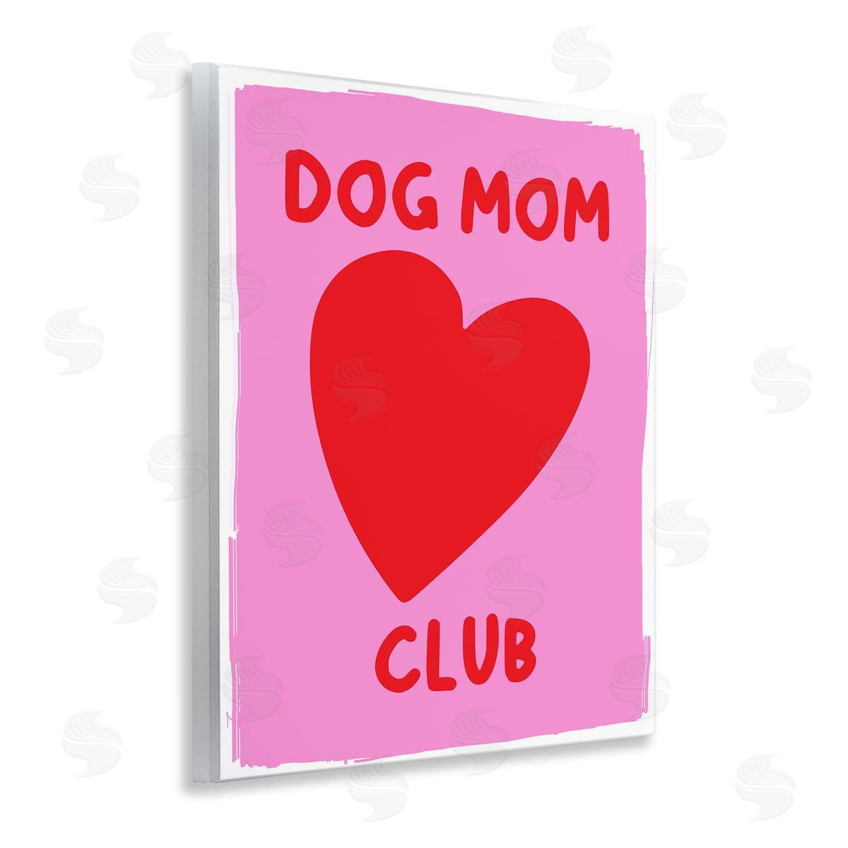 Dog Mom Club Heart Wood Plaque Wall Art, Home Decor by House of Lulu