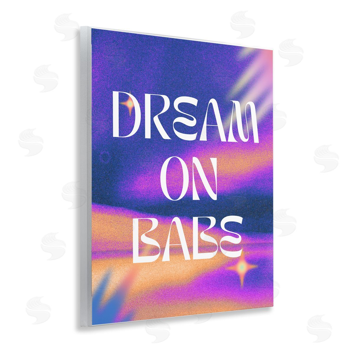 Dream On Babe Purple Wood Plaque Wall Art, Home Decor by House of Lulu