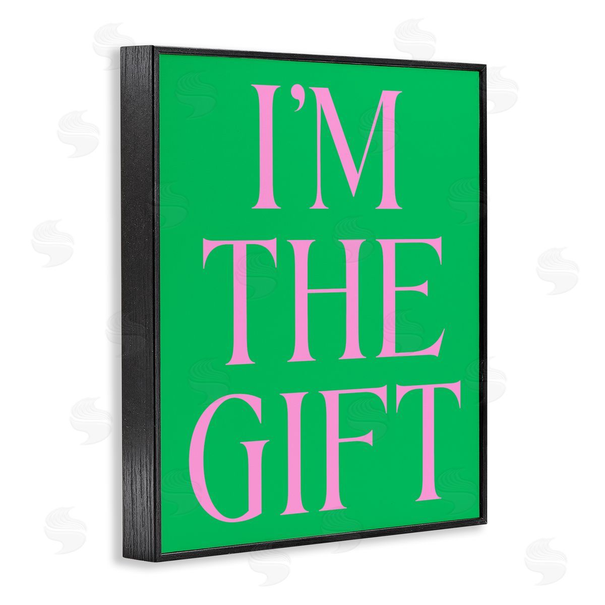 Funny I'm The Gift Black Frame Print Wall Art, Home Decor by House of Lulu