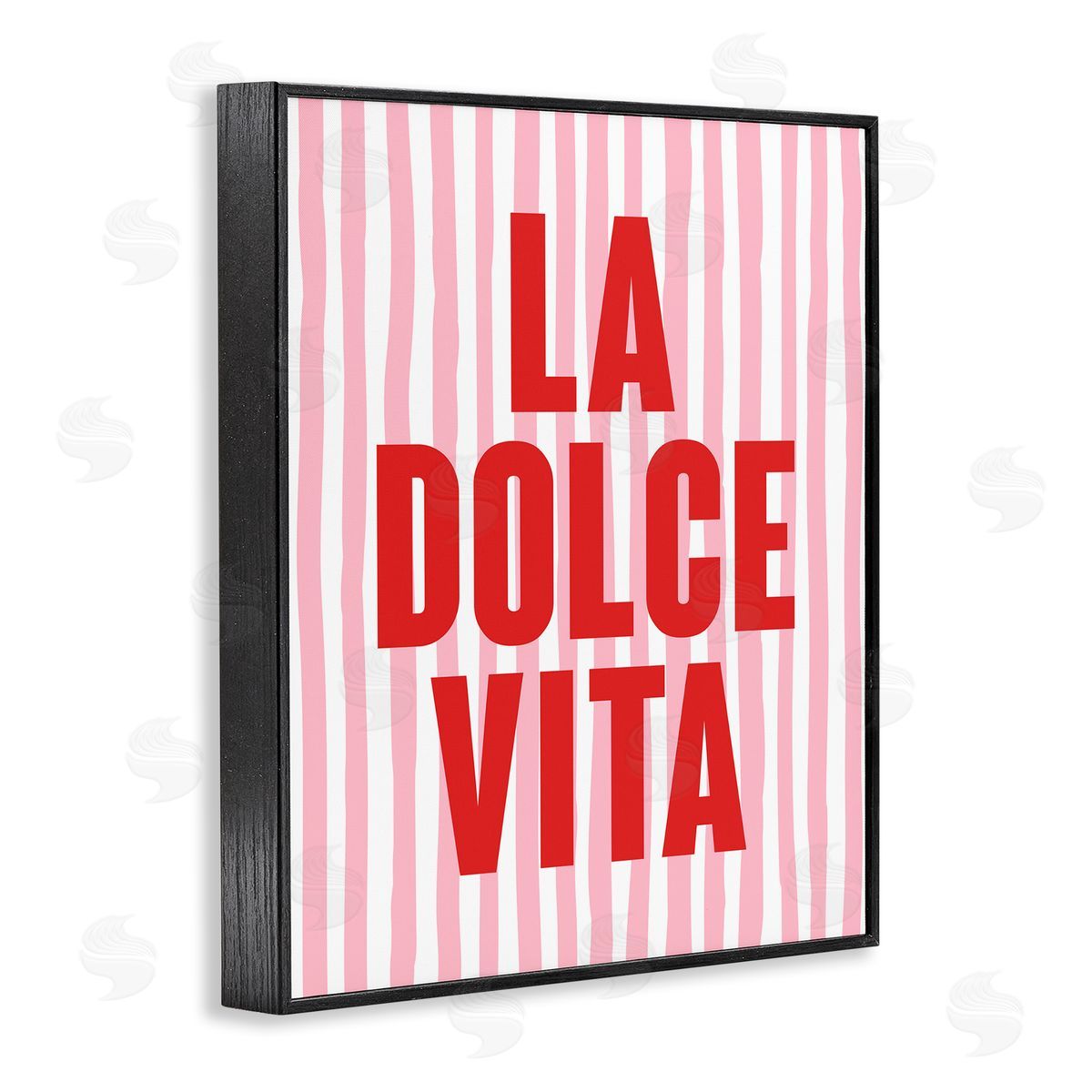 La Dolce Vita Red Black Frame Print Wall Art, Home Decor by House of Lulu
