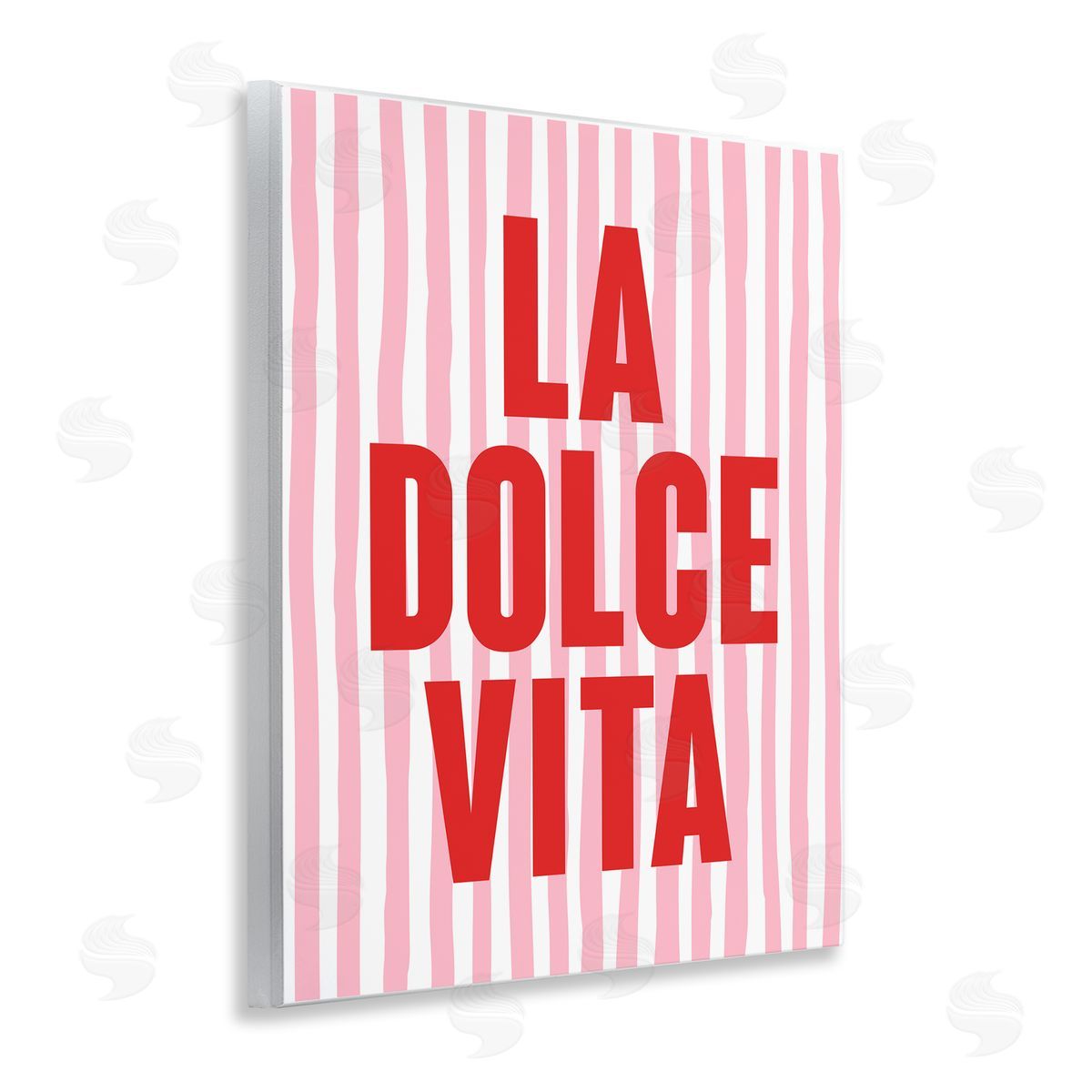 La Dolce Vita Red Wood Plaque Wall Art, Home Decor by House of Lulu