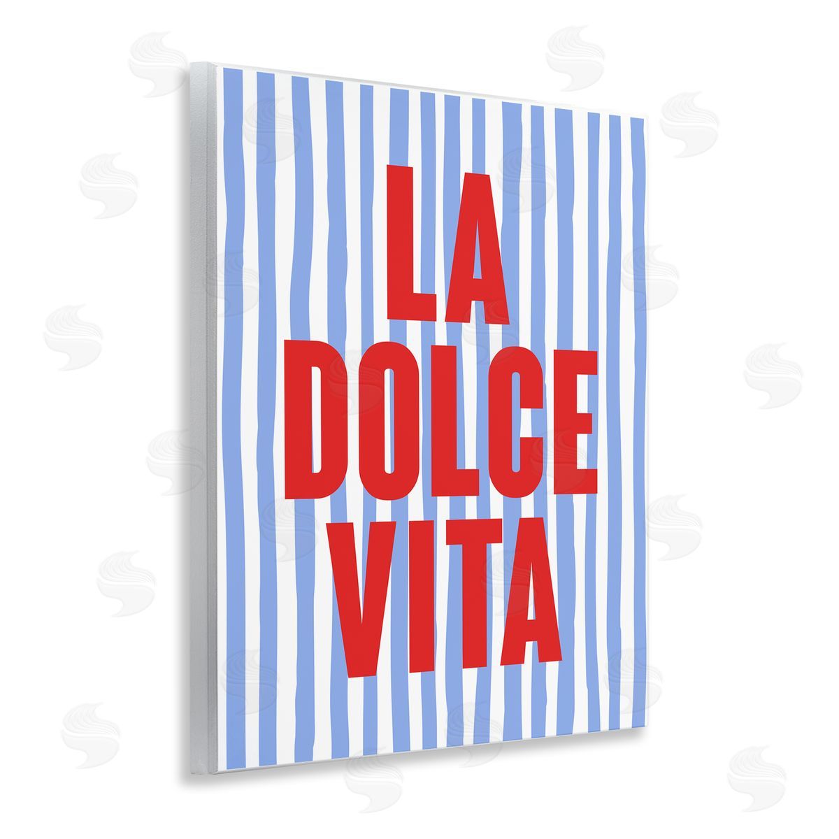 La Dolce Vita on Blue Wood Plaque Wall Art, Home Decor by House of Lulu