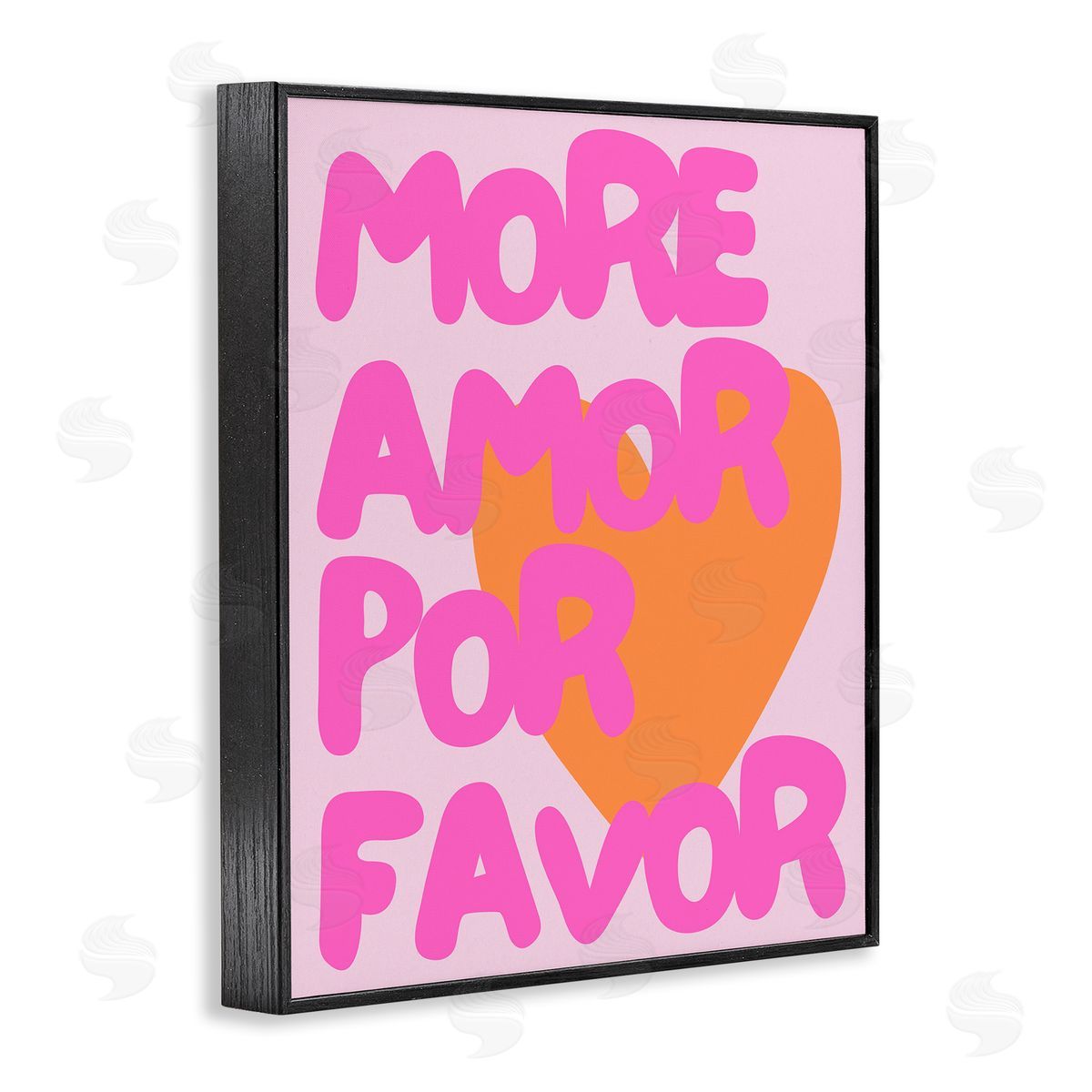 More Amor Por Favor Black Frame Print Wall Art, Home Decor by House of Lulu