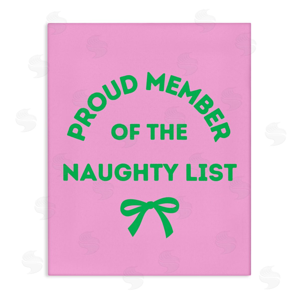 Proud Member Naughty List Canvas Wall Art, Home Decor by House of Lulu