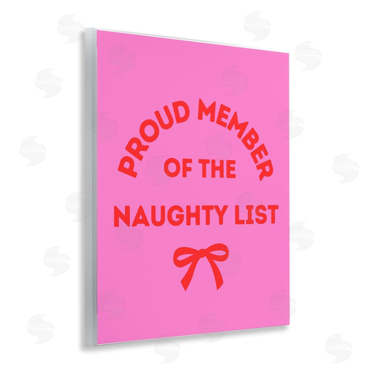 Naughty List Member Wood Plaque Wall Art, Home Decor by House of Lulu