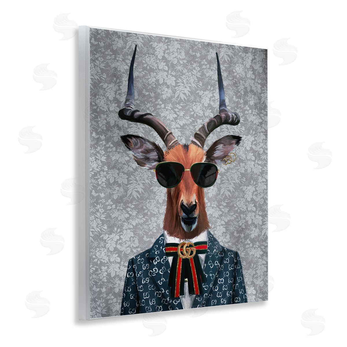 Fashion Forward Antelope Wood Plaque Wall Art, Home Decor by Svetlana Aleynikova