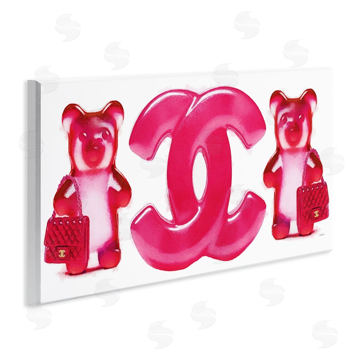 Fashion Brand Bears Wood Plaque Wall Art, Home Decor by Amanda Greenwood