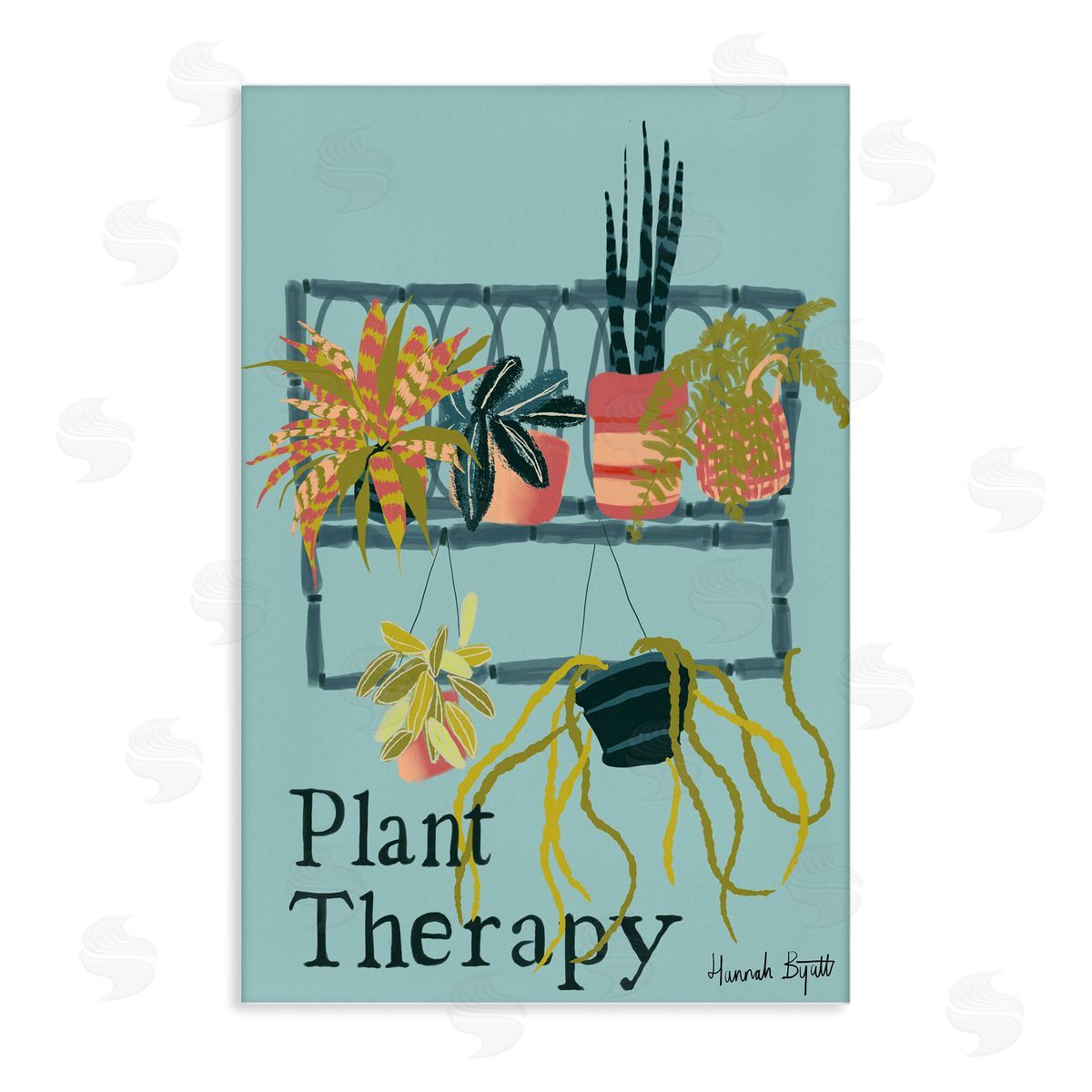 Plant Therapy Shelf Canvas Wall Art, Home Decor by Hannah Byatt