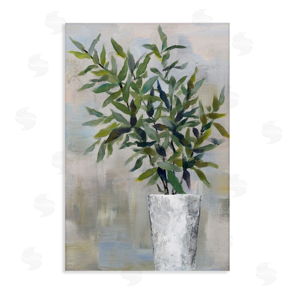 Splayed Plant Leaves Canvas Wall Art, Home Decor by Cloverfield & Co.