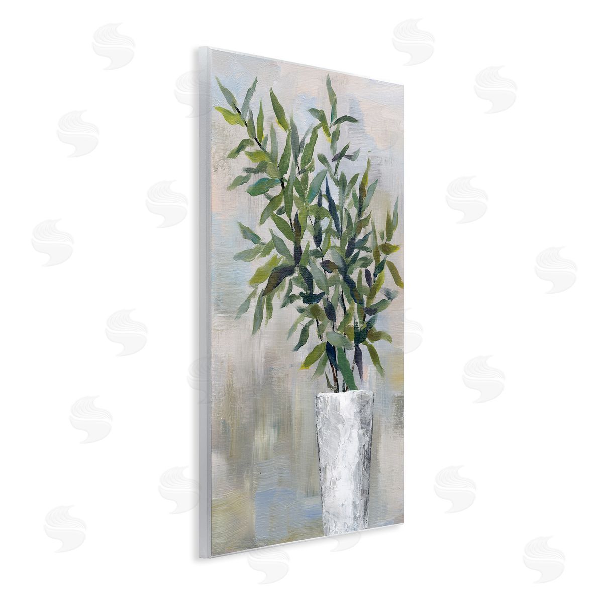 Splayed Plant Leaves Wood Plaque Wall Art, Home Decor by Cloverfield & Co.