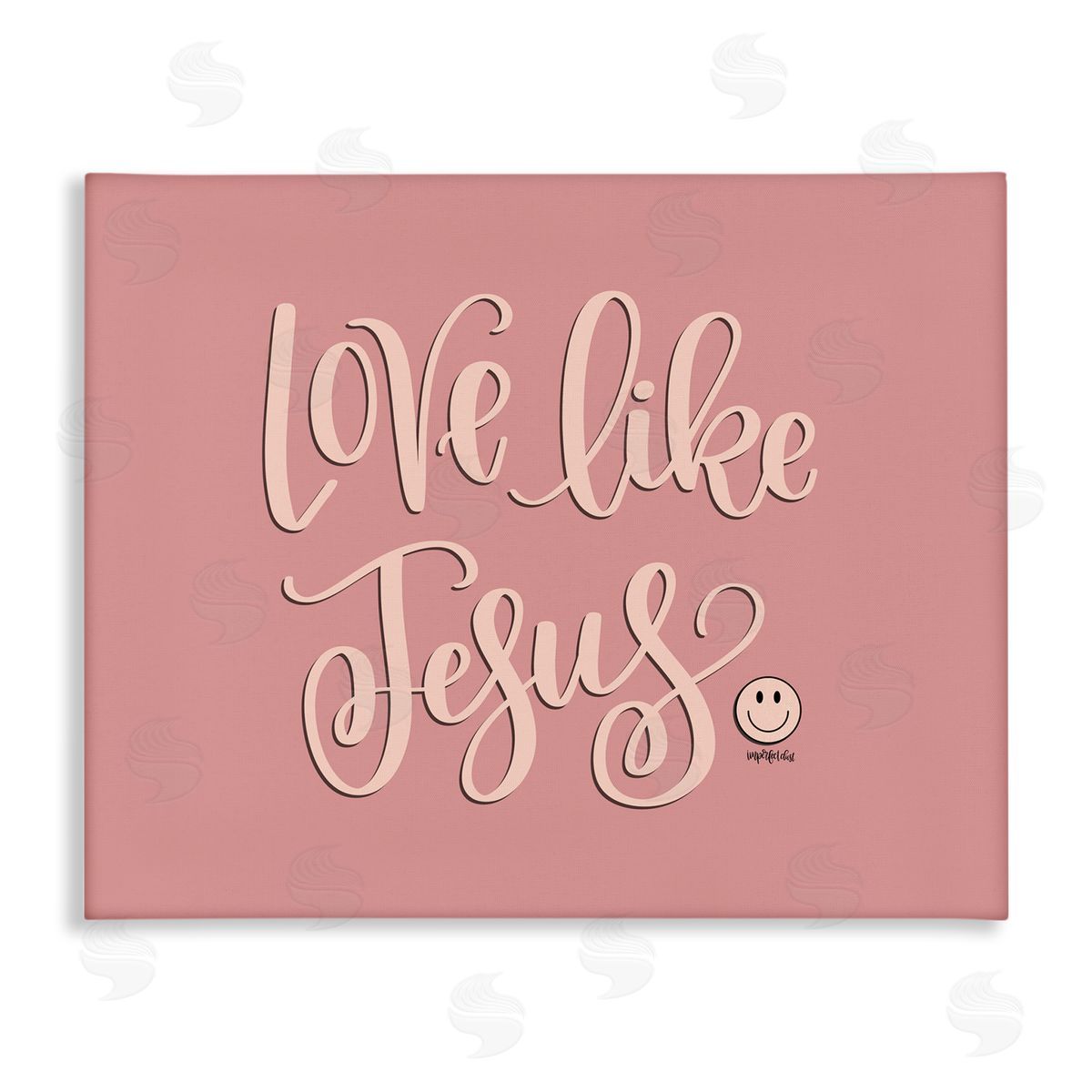 Pink Love Like Jesus Canvas Wall Art, Home Decor by Imperfect Dust