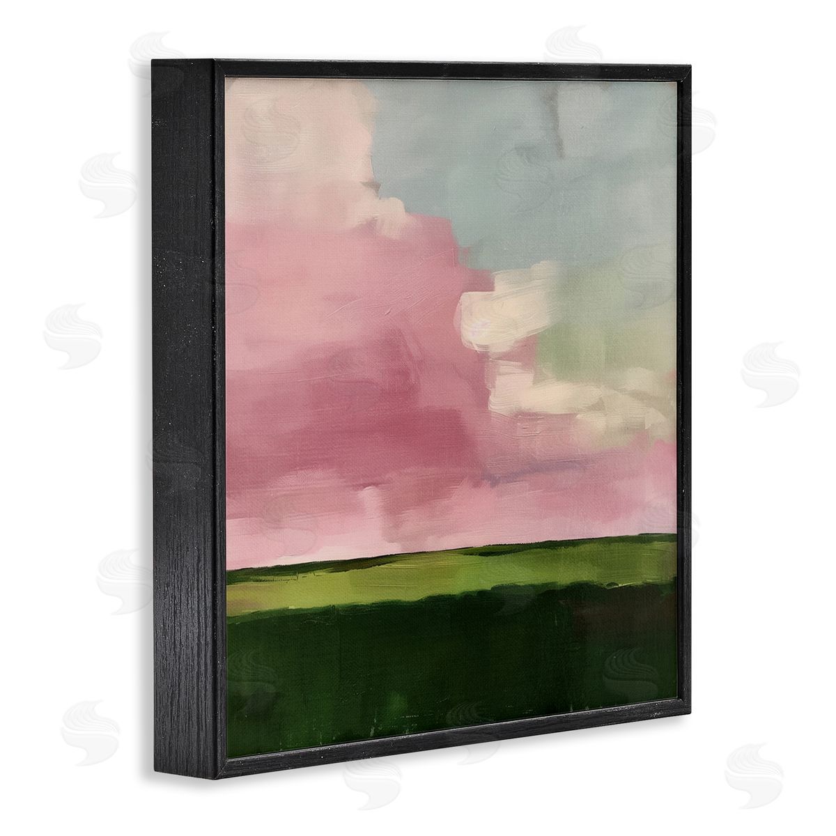 Pink Clouds Sunrise Black Frame Print Wall Art, Home Decor by Svetlana Aleynikova