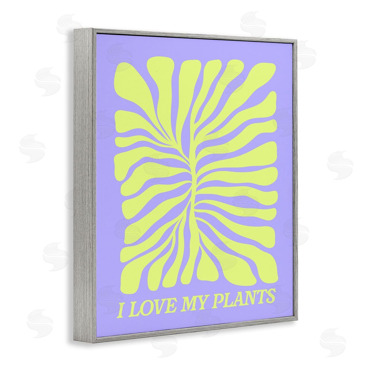 Midcentury Love My Plants Grey Frame Print Wall Art, Home Decor by House of Lulu