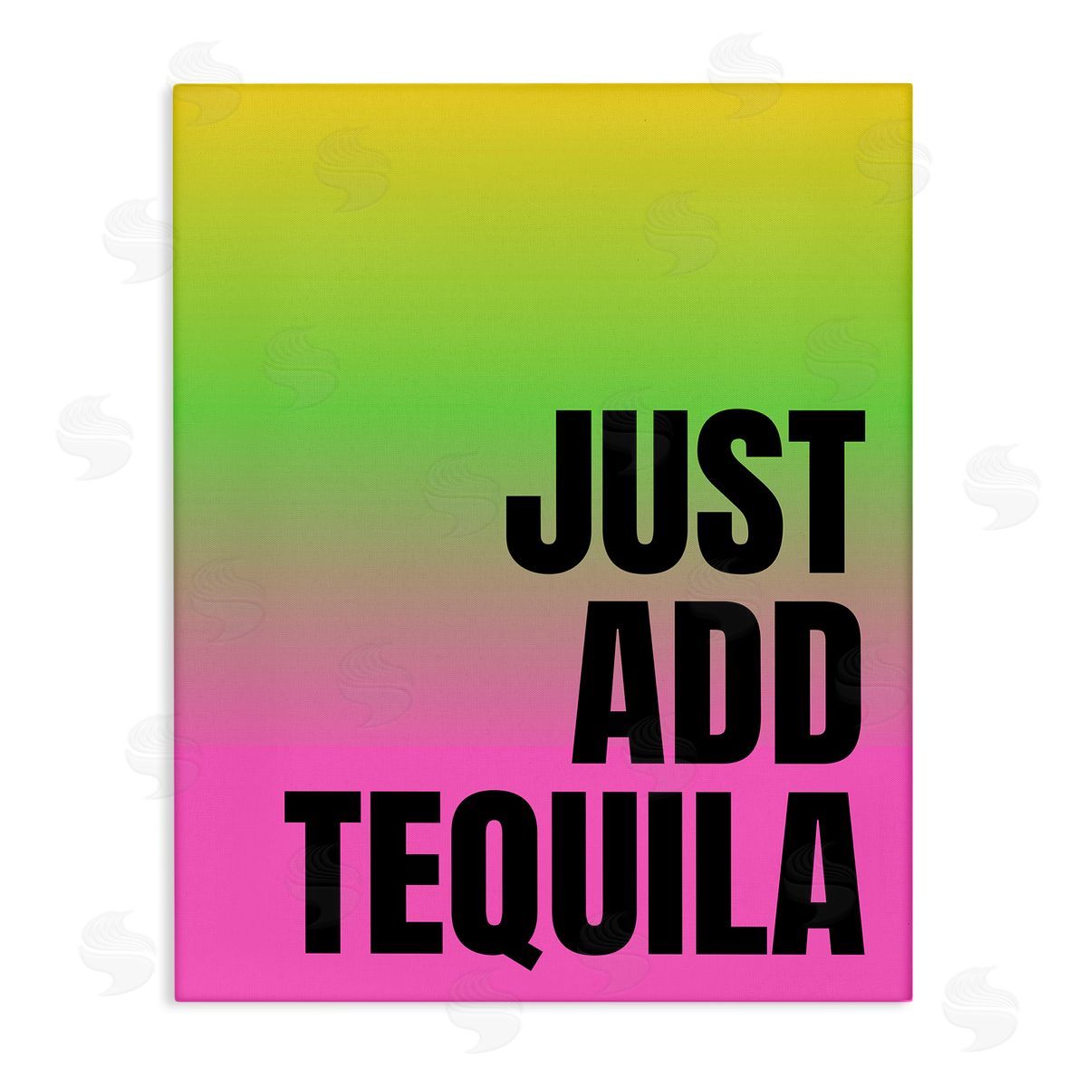 Just Add Tequila Gradient Canvas Wall Art, Home Decor by House of Lulu
