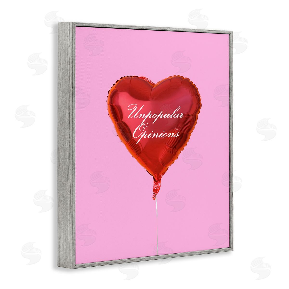 Unpopular Opinions Balloon Grey Frame Print Wall Art, Home Decor by House of Lulu
