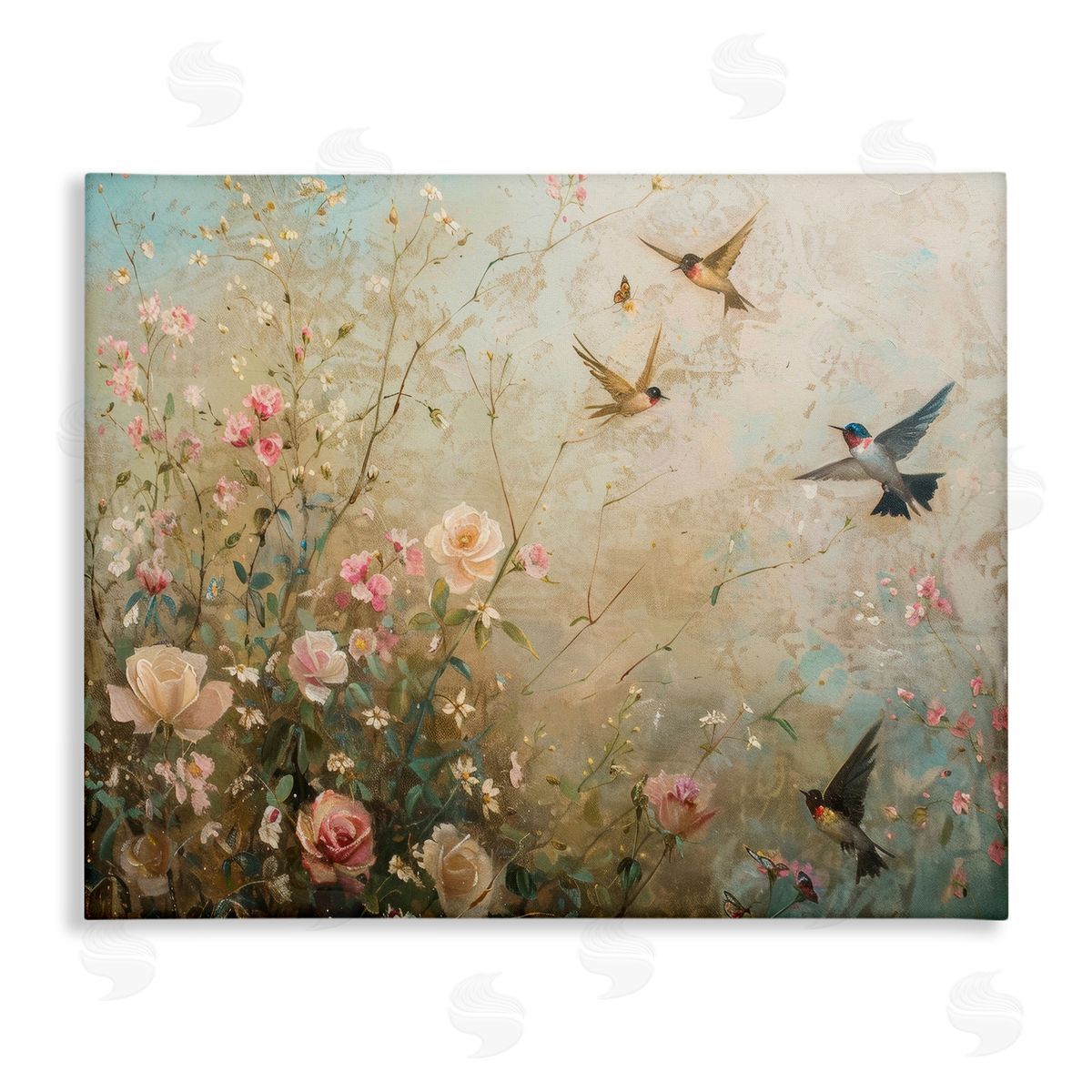 Spring Meadow Birds Canvas Wall Art, Home Decor by Arlington Prints