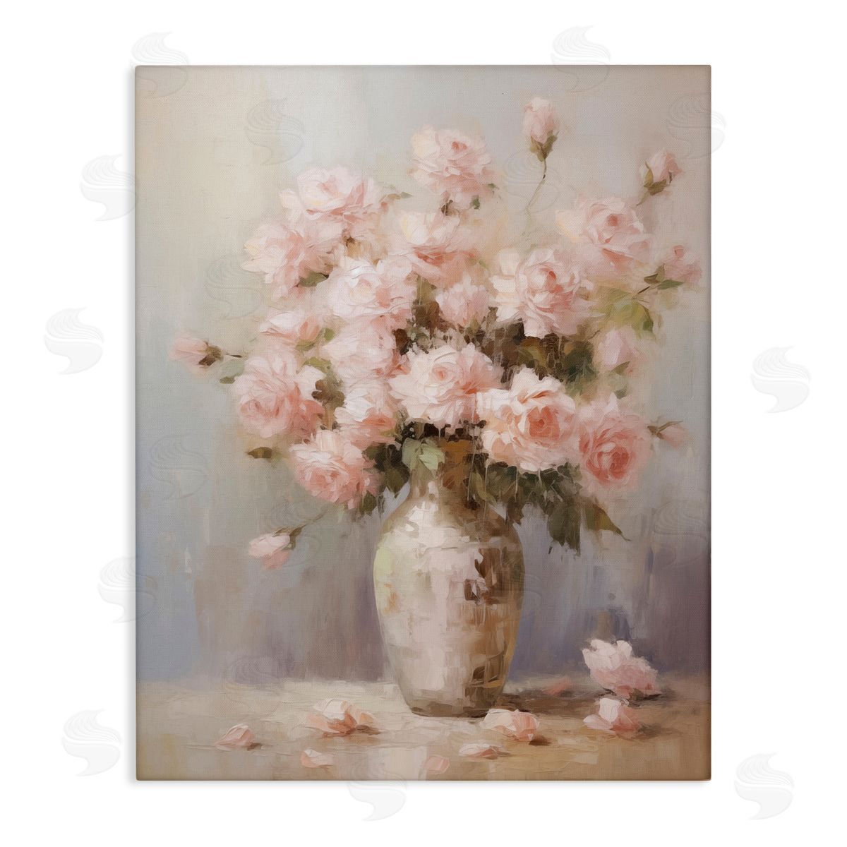 Dainty Pink Rose Vase Canvas Wall Art, Home Decor by Arlington Prints