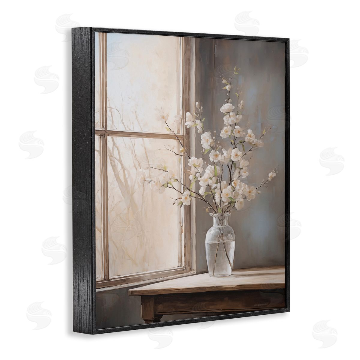 Spring Arrangement Windowsill Black Frame Print Wall Art, Home Decor by Arlington Prints