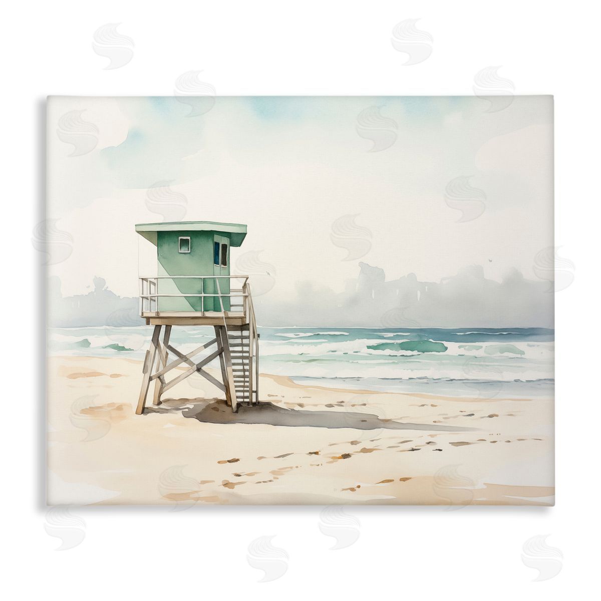 Summer Lifeguard Stand Canvas Wall Art, Home Decor by Arlington Prints