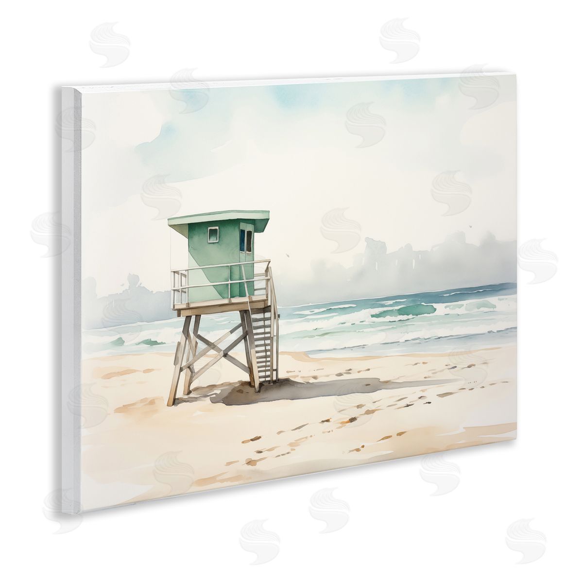 Summer Lifeguard Stand Wood Plaque Wall Art, Home Decor by Arlington Prints