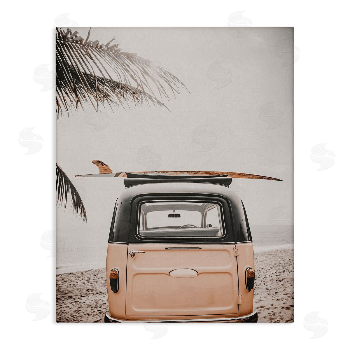 Endless Summer Beach Van Canvas Wall Art, Home Decor by LSR Design Studio