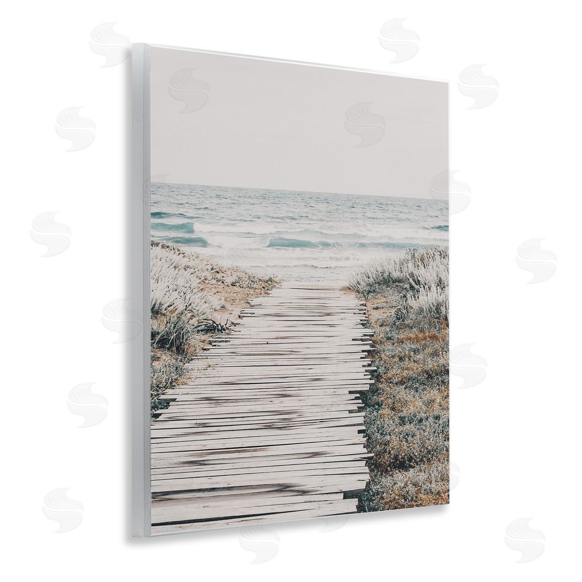 Rugged Beach Path Wood Plaque Wall Art, Home Decor by LSR Design Studio
