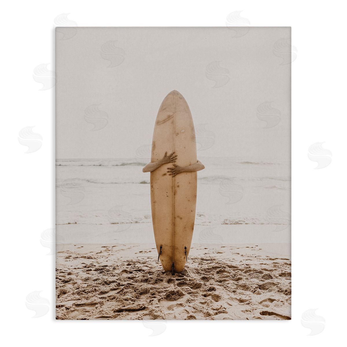 Surf Ready Board Canvas Wall Art, Home Decor by LSR Design Studio