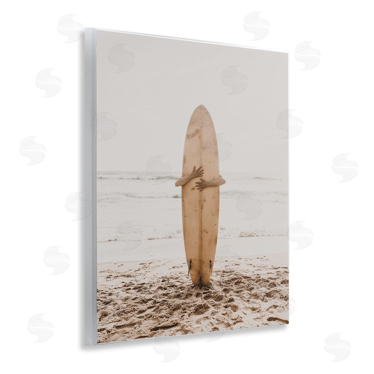 Surf Ready Board Wood Plaque Wall Art, Home Decor by LSR Design Studio