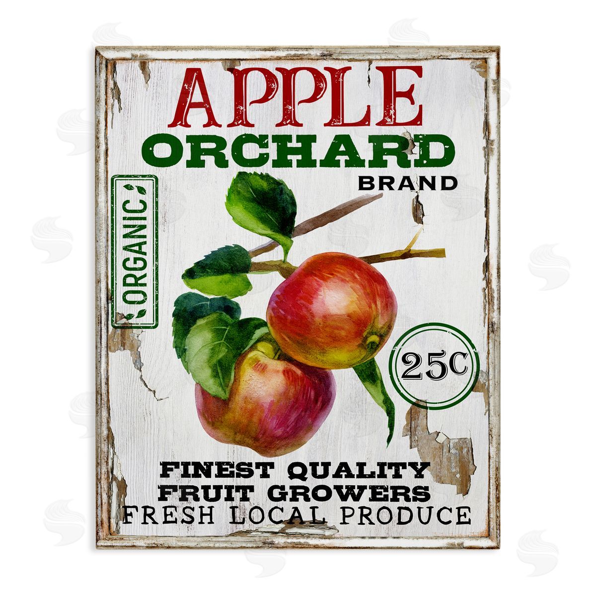 Farmhouse Style Apples Canvas Wall Art, Home Decor by Creatif Belle