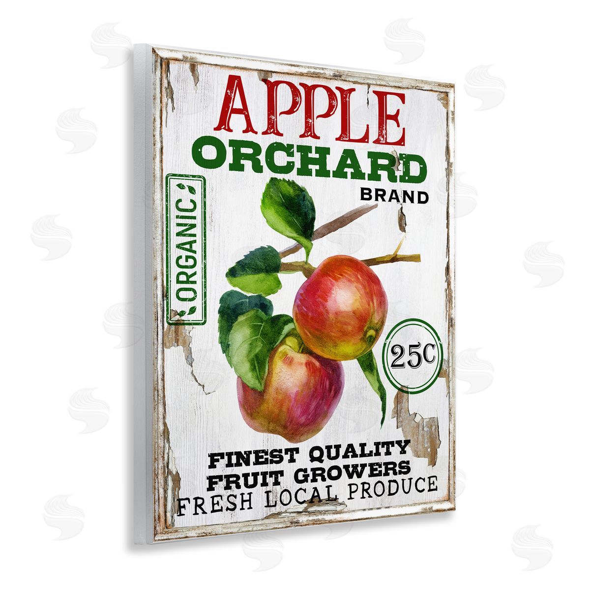 Farmhouse Style Apples Wood Plaque Wall Art, Home Decor by Creatif Belle