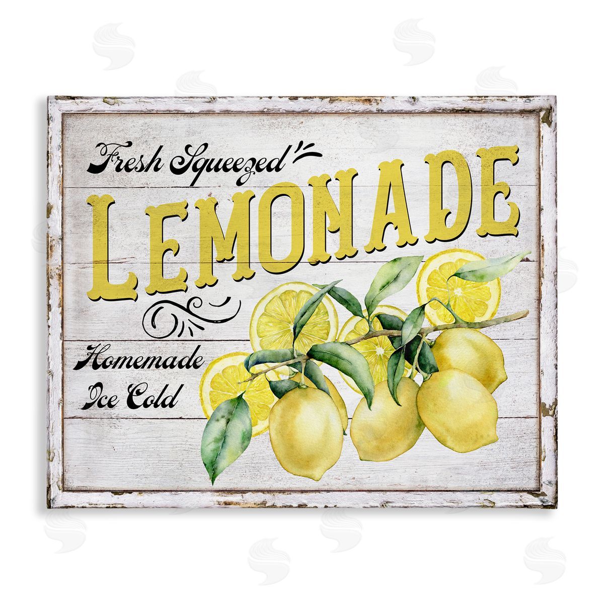 Fresh Squeezed Lemonade Canvas Wall Art, Home Decor by Creatif Belle