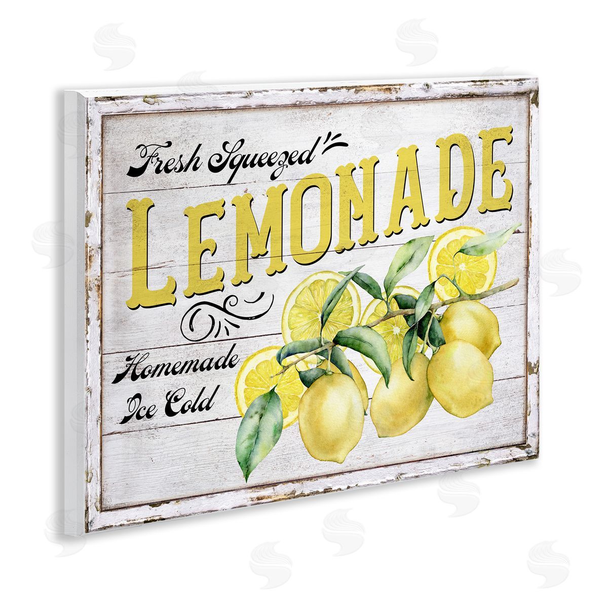 Fresh Squeezed Lemonade Wood Plaque Wall Art, Home Decor by Creatif Belle